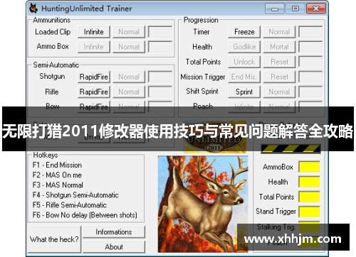 无限打猎2011修改器使用技巧与常见问题解答全攻略